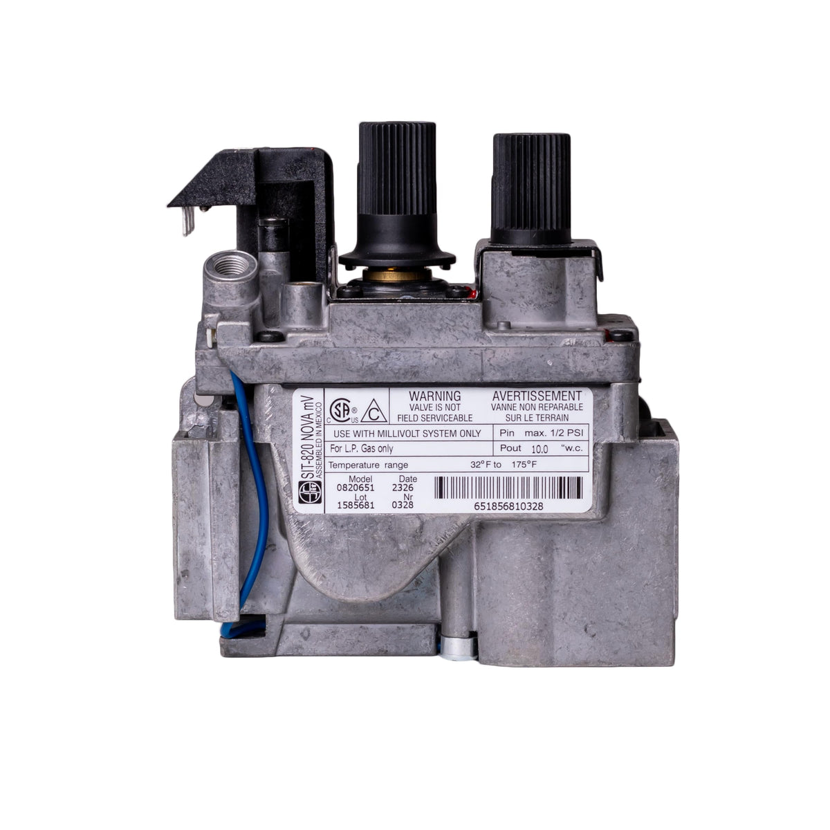 SIT-820 Nova Propane Gas mV Model 0820651 Replacement - Image 1