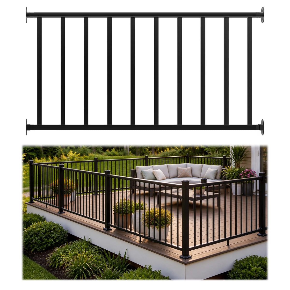 Stainless Steel Porch and Deck Railing Kit - Image 1