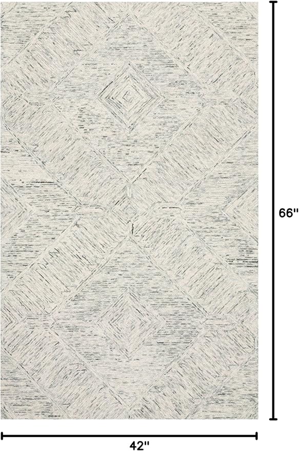 Loloi II Ziva Collection ZV-05 Sky 3'-6" x 5'-6" Accent Rug