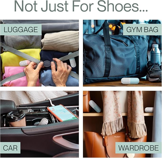 Shoe Deodorizer Balls - Odor Eliminator for Shoes, Sneaker Odor Eaters, Foot Smell Eliminator for All Footwear, shoe odor elimination, gym bag deodorizer