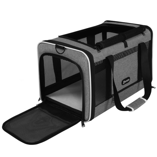 Cat Carrier 18x11x11 Top Load, Soft-Sided Pet Travel Bag - Image 1