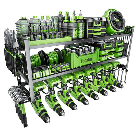 Power Tool Organizer - 3 Layer 8 Drill Holder Wall Mount - Image 1