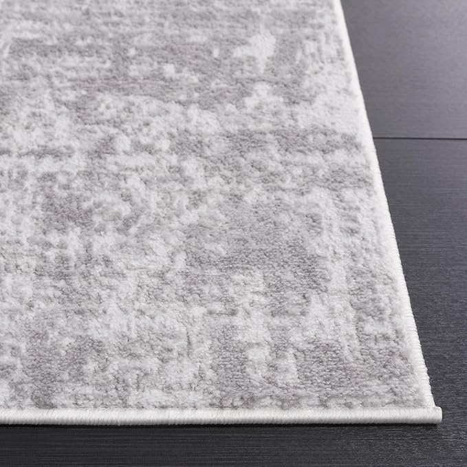 SAFAVIEH Amelia Collection Area Rug - 2'2" x 4', Ivory & Stone Grey, Modern Abstract Design, Non-Shedding & Easy to Clean, Ideal for Hallway, Foyer, Entryway, Accent Space (ALA700E)