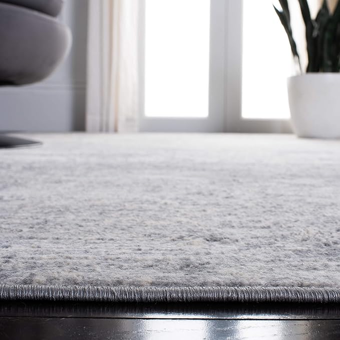 SAFAVIEH Brentwood Collection 4' x 6' Grey/Ivory BNT822H Modern Abstract Non-Shedding Living Room Bedroom Accent Rug