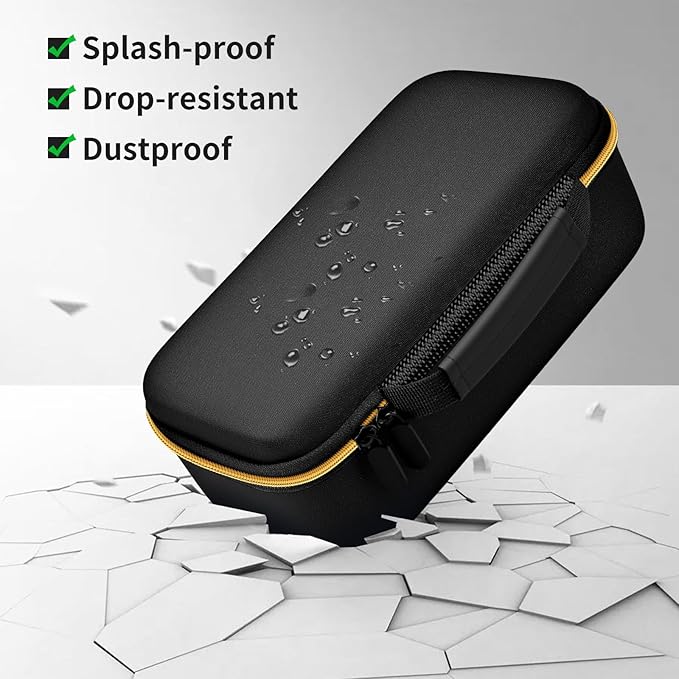 Steamer for Clothes Case Compatible with Sundu Portable 2-in-1 Steamer & Iron. Handheld Travel Iron Carrying Storage Organizer with Mesh Pocket for Accessories, Home & Travel Use-Black (Case Only)