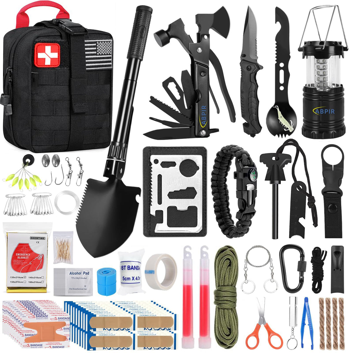 ABPIR 170 PCS Survival Kits, Survival First Aid Kit - Image 1