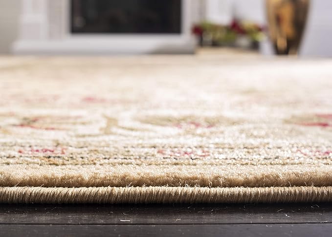 SAFAVIEH Lyndhurst Collection Runner Rug - 2'3" x 20', Beige & Ivory, Traditional Oriental Design, Non-Shedding & Easy Care, Ideal for High Traffic Areas in Living Room, Bedroom (LNH212D)