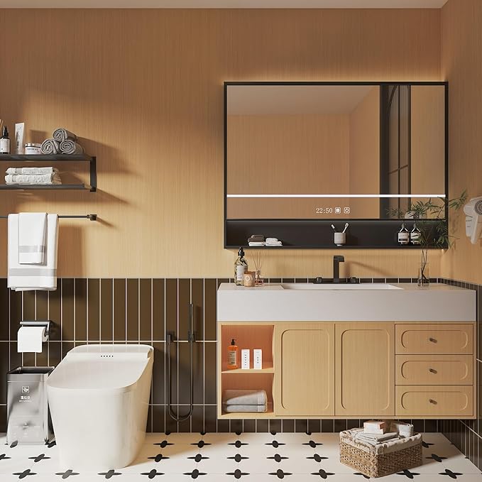 BOMENG Extra Wide Brown Wood Contact Paper Thick Oak Wood Wallpaper Peel and Stick 48"x118" Waterproof Removable Faux Wood Grain Vinyl Wrap for Cabinets Drawers
