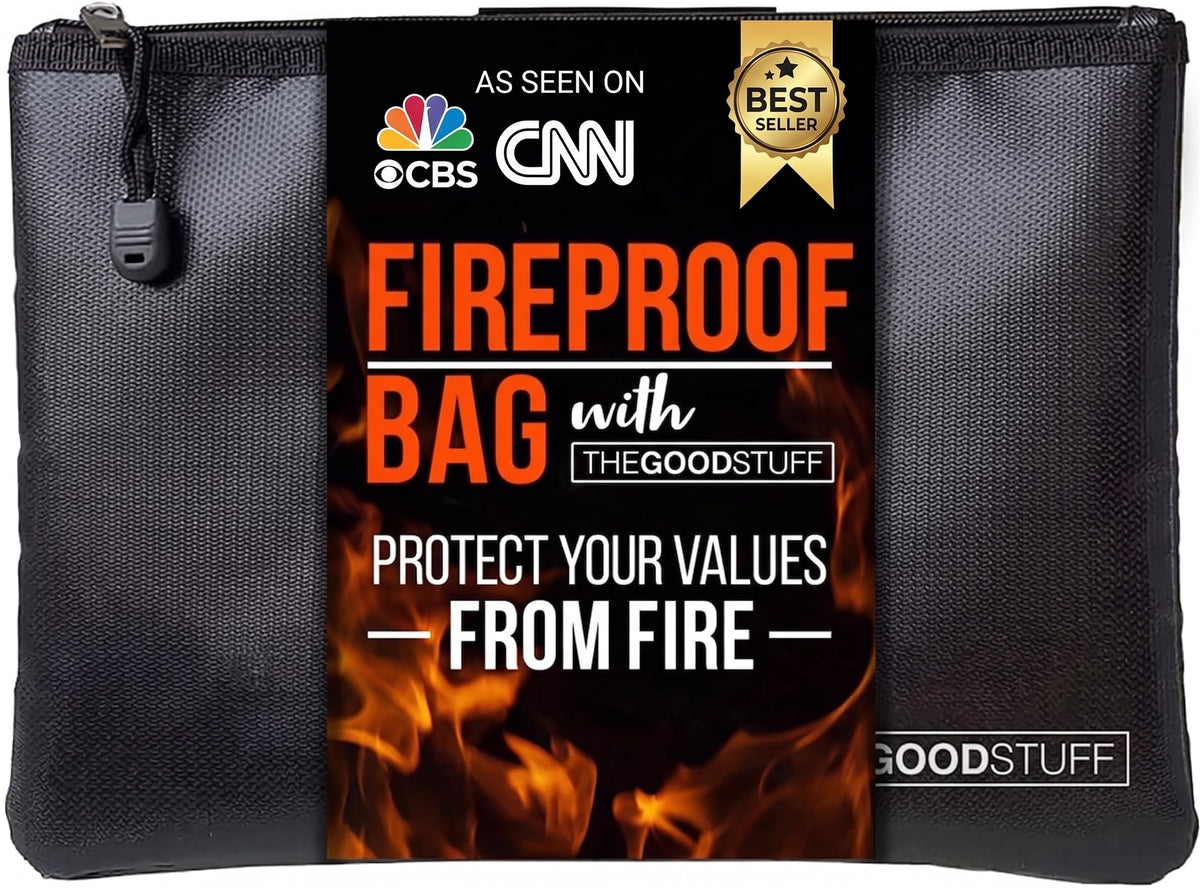 Fireproof Document Pouch (10"x13")- Protect Cash with a Fire Safe - Image 1