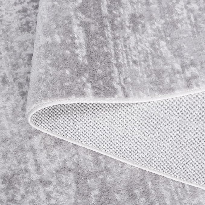 SAFAVIEH Amelia Collection Area Rug - 2'2" x 4', Ivory & Stone Grey, Modern Abstract Design, Non-Shedding & Easy to Clean, Ideal for Hallway, Foyer, Entryway, Accent Space (ALA700E)