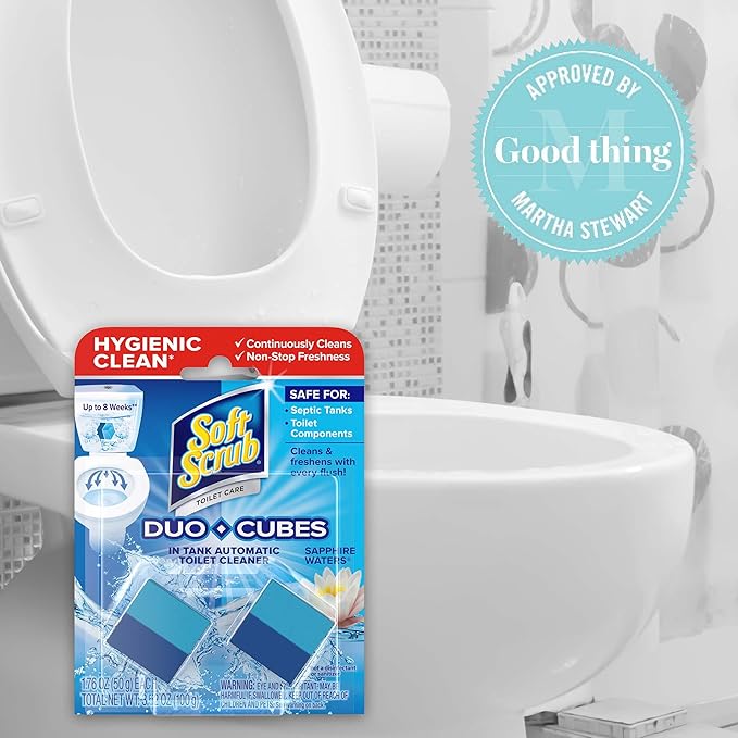Soft Scrub in-Tank Toilet Cleaner Duo-Cubes, Sapphire Waters