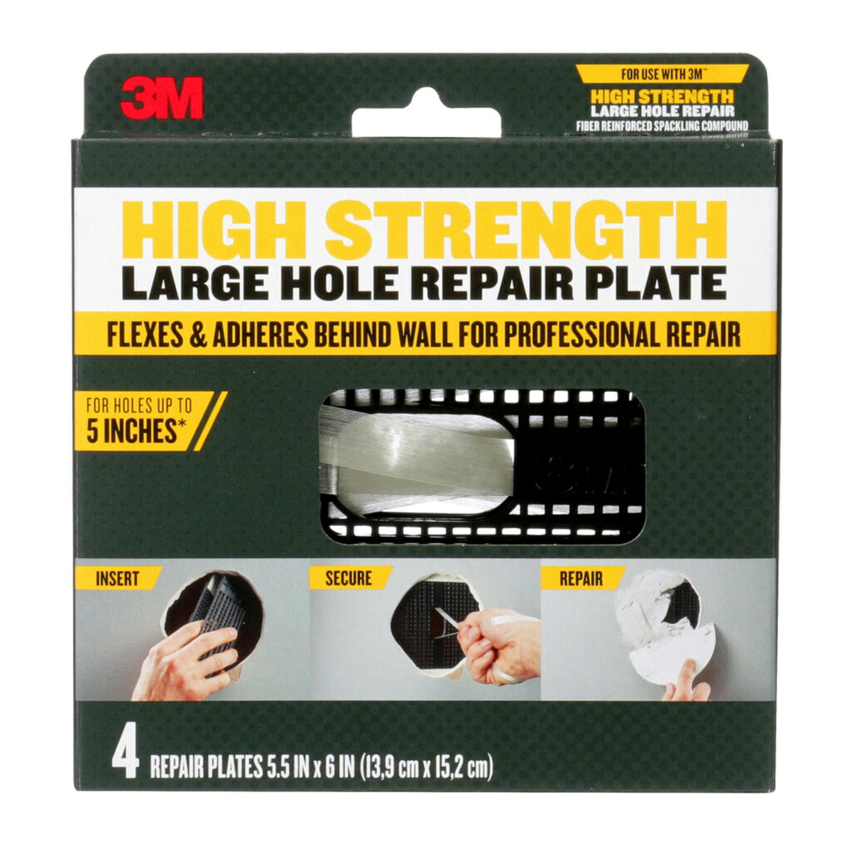3M High Strength Repair Plate, 4 Pack - Image 1