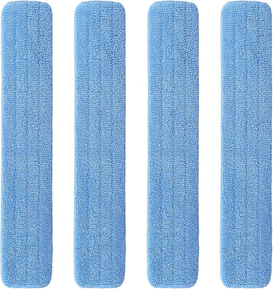 48" Microfiber Pad for Rubbermaid Commercial 48 Inch Mop Head - 4 Pack Replacement Wet & Dry Commercial Reusable Cleaning Mop Refills Fit for Any Microfiber Flat Mop System 48"