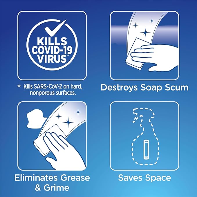 Clorox Disinfecting Bathroom Foamer Starter Kit, Household Essentials, One Reusable Bottle Plus 2 Refills