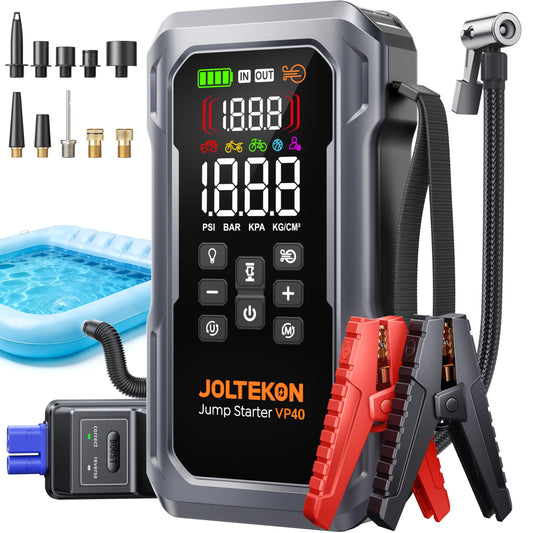 6000A 160PSI 9-in-1 Car Battery Jump Starter with Air - Image 1