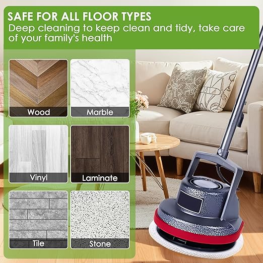 3 Pack 12" Floor Machine Pads Compatible with Oreck Commercial 550MC Orbiter Scrubber Machine, Microfiber Carpet Bonnet, Floor Buffer Pad for Deep Cleaning Tile (Stripper & Bonnet & Buffer)