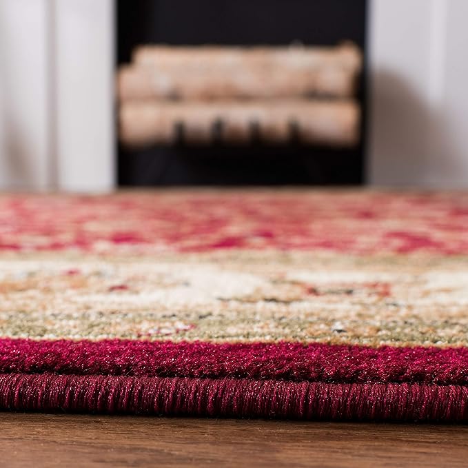 SAFAVIEH Lyndhurst Collection Runner Rug - 2'3" x 22', Red & Ivory, Traditional Oriental Design, Non-Shedding & Easy Care, Ideal for High Traffic Areas in Living Room, Bedroom (LNH312A)