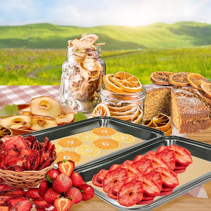 200 PCS Freeze Dryer Tray Mats for Harvest Right Freeze Dryer Trays, Non-Stick Baking Mats One-Off Parchment Paper Compatible with Harvest Right Freeze Dryer Trays (Small - 13.3" x 7")