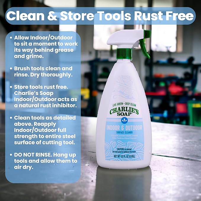 Charlie's Soap Indoor & Outdoor Surface Cleaner Refill Biodegradable Natural Outdoor Cleaning Spray – Safe for Indoor Use (32.00 Fl Oz (Pack of 2))