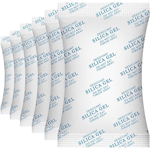 SurpOxyLoc 50 Gram(10Packs) Food Grade Silica Gel Packs Dessicant Packets for Moisture Control,Cobalt Chloride Free Moisture Absorbers for Food Storage