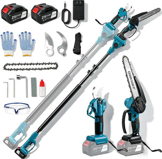 4 in-1 Brushless Cordless Pole Saw & Pruning Shears Max - Image 1