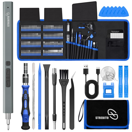 STREBITO Electric Screwdriver, 144-in-1 Precision Screwdriver Set - Image 1