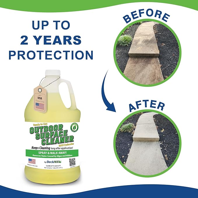 MAX Defender Ready-to-Use Outdoor Cleaner - Professional Deck, Patio & Siding Stain Remover