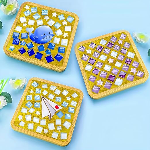 Mosaic Crystal Grout, Mosaics Tile Tools, Mosaic Tile Accessories – Essential for Handmade Grouting and Perfect for DIY Craft Projects (Yellow, 8.8oz)