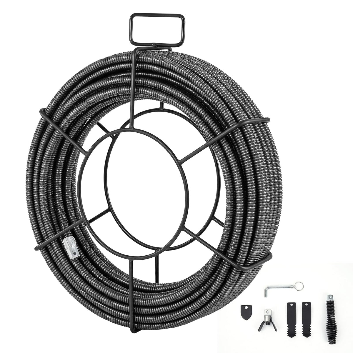 Garvee 100 ft x 1/2 Inch Solid Core Drain Snake Cable - Image 1