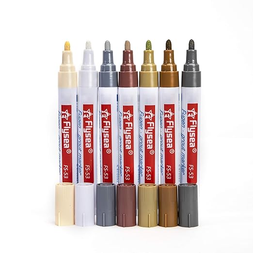 7 Pieces Grout Pen Home Tile Grout Wall Pen Restorer Pen Repair Marker For Restoring Tile Wall Floor Bathrooms and Kitchen(Multicolor,7 Pieces)