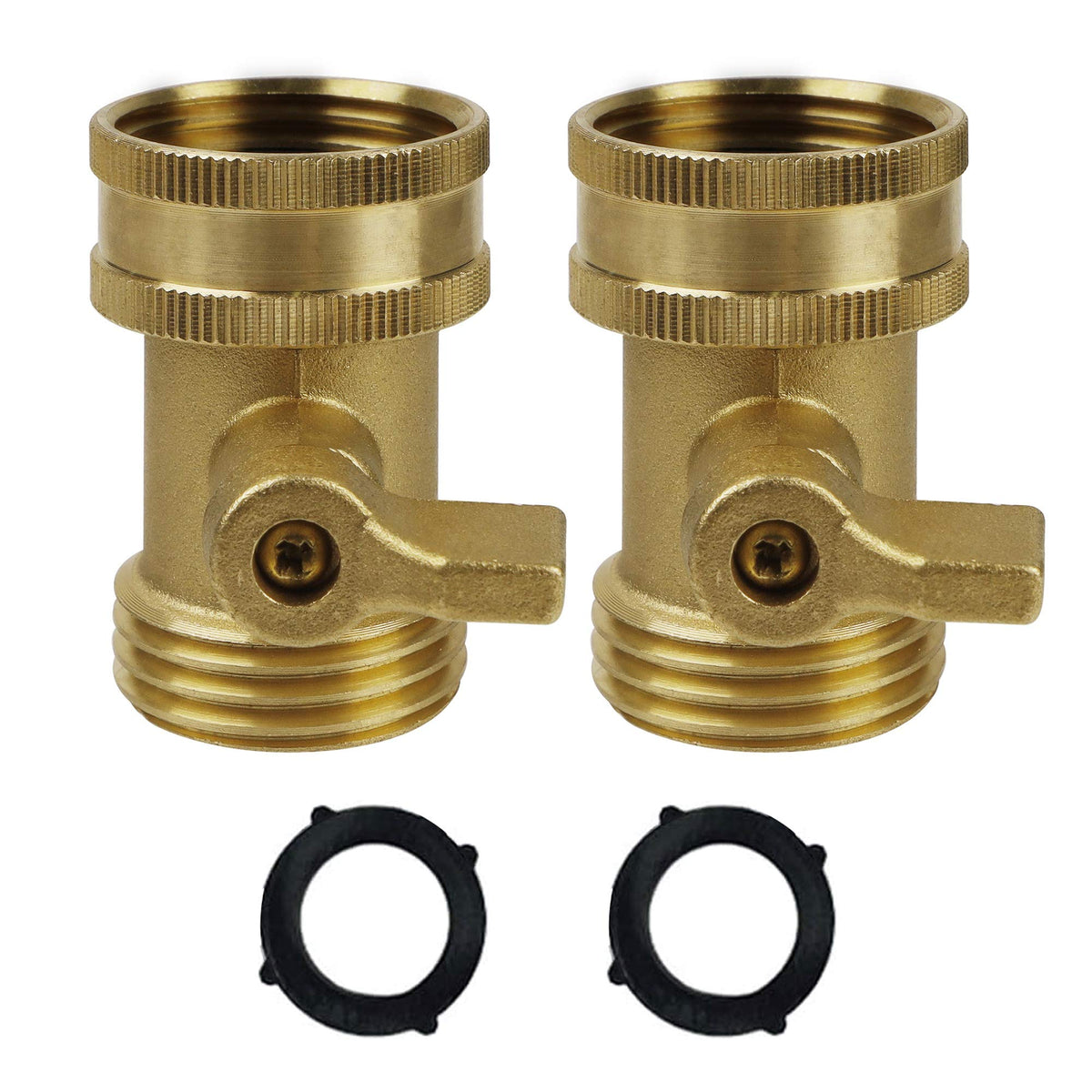 Twinkle Star 3/4 Inch Water Hose Shut Off Valve 2 Pack - Image 1