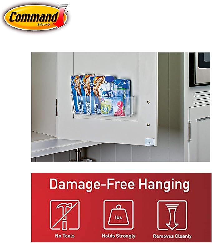 Command Large Caddy, Organize Damage-Free, 1 caddy, 4 strips (HOM-15)