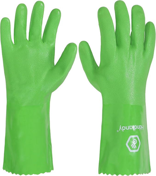 HANDLANDY Chemical Gloves, Heavy Duty Cleaning Gloves