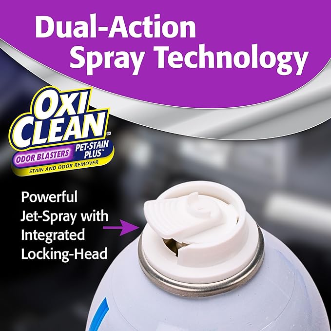 OxiClean 57214OC Pet Stain Plus, Stain and Odor Remover with Odor Blasters