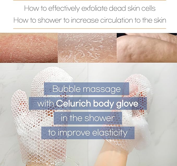 Body Glove, Honeycomb Exfoliating Glove for Sensitive Skin, Body Scrubber Mitt, Massage for Wet or Dry Skin (Pink)