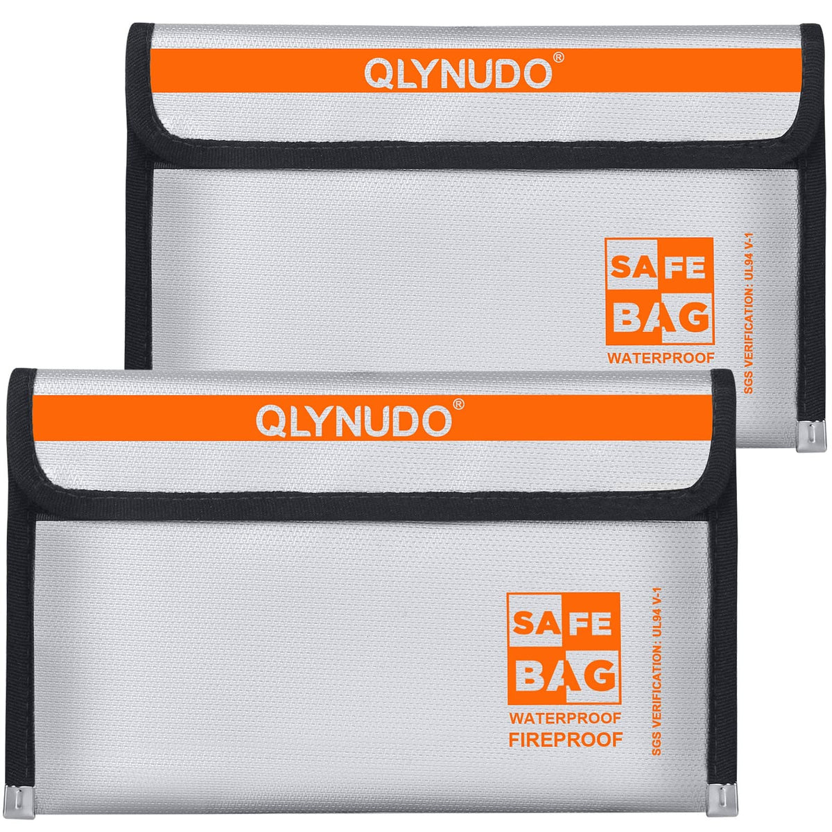 Small Fire Proof Travel Document Pouch, Birth Certificate - Image 1