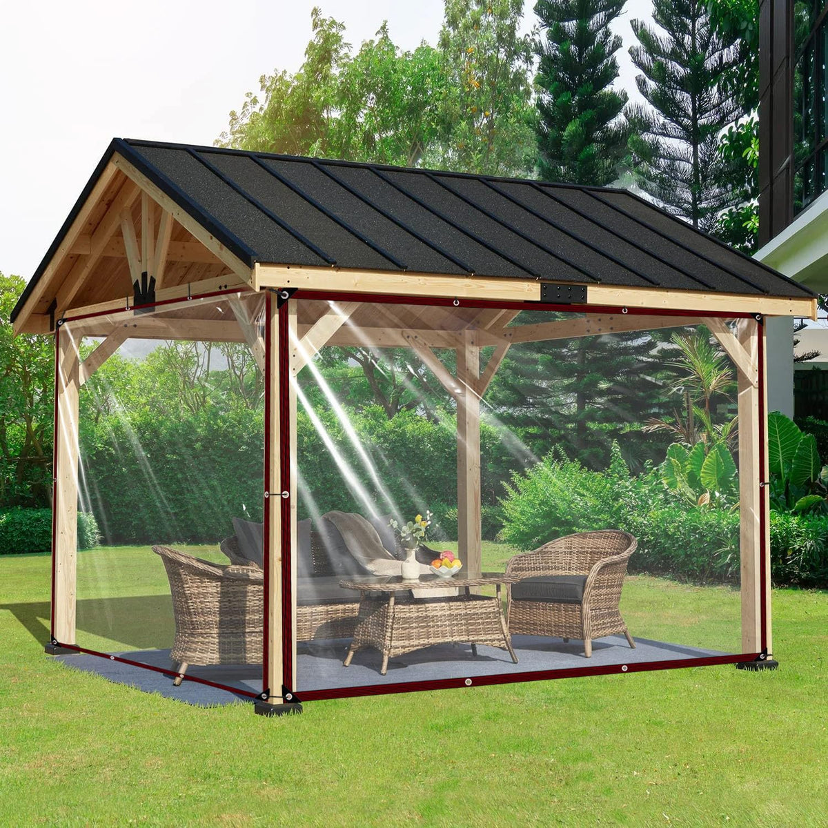Clear Tarps Heavy Duty Waterproof - with Grommets | Beauty & Personal - Image 1