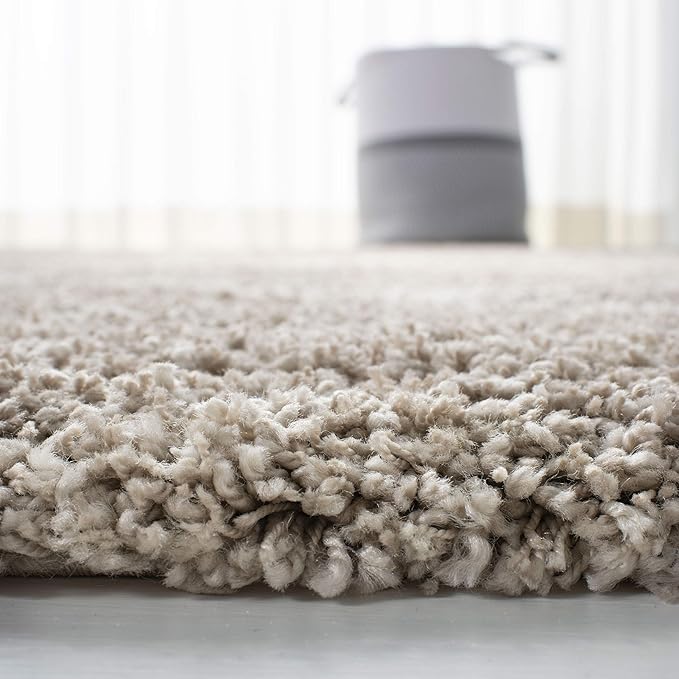 SAFAVIEH Hudson Shag Collection Area Rug - 10' x 14', Beige & Ivory, Modern Trellis Design, Non-Shedding & Easy Care, 2-inch Thick Ideal for High Traffic Areas in Living Room, Bedroom (SGH281S)