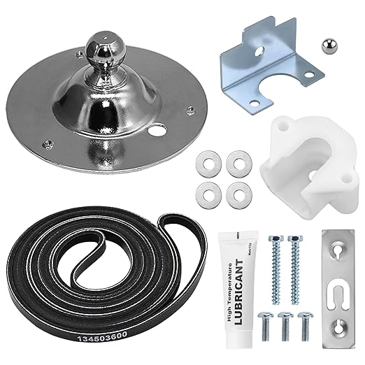 Upgraded 134503600 Dryer Belt & 5303281153 Dryer Drum Bearing Kit Compatible with Frigidai.re Ken.More Dryers Replaces AP2142648 PS1148434 PS459829 134163400 - by AMI PARTS