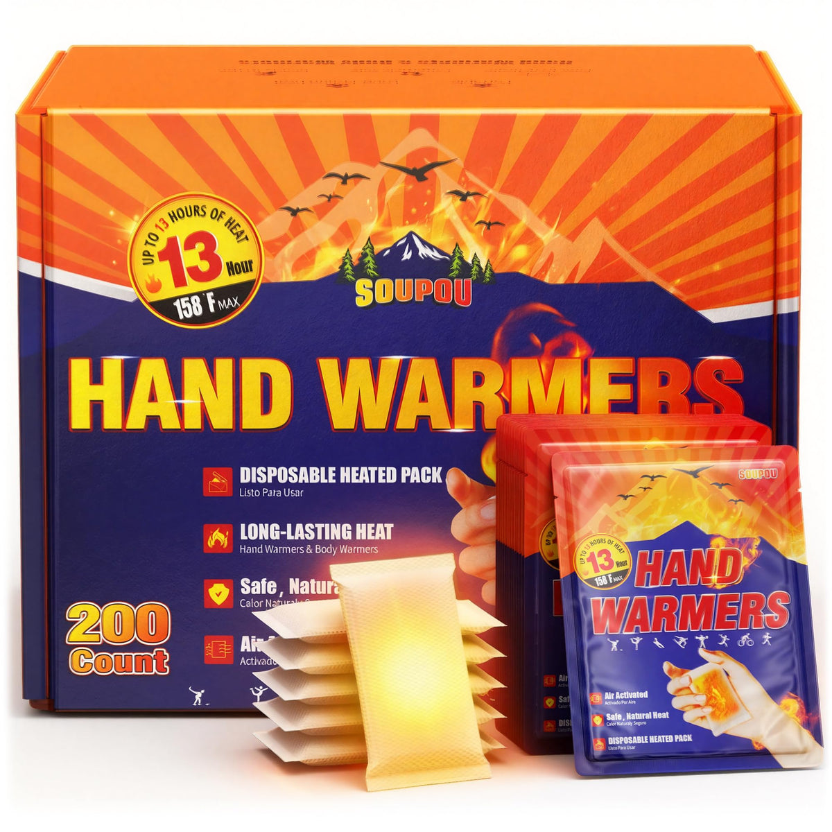 Hand Warmers Disposable 30/50/100/150/200PCS for Cold Weather - Image 1