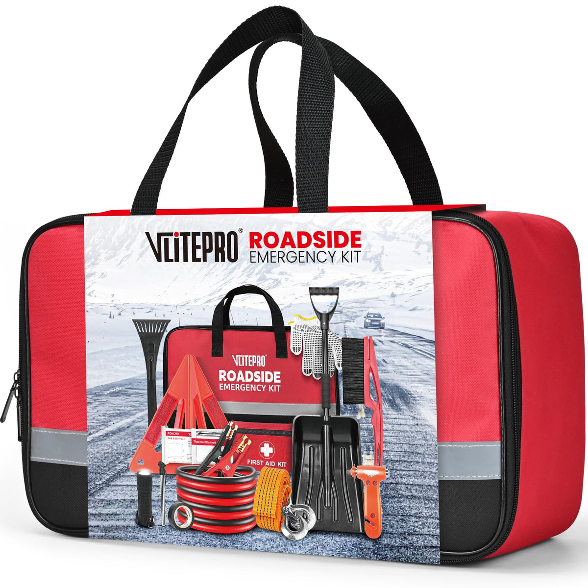 Roadside Emergency Car Kit for Vehicles, Car First Aid Kit - Image 1