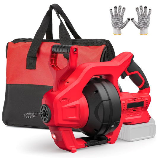Cordless Electric Drain Auger Compatible with Milwaukee 18V - Image 1