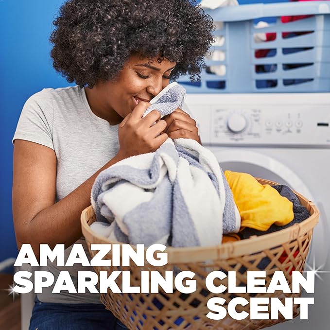 ARM & HAMMER Plus OxiClean Max Force Deep Clean Stain Formula Liquid Laundry Detergent, Sparkling Clean Scent, 75 Fl Oz, 50 Loads