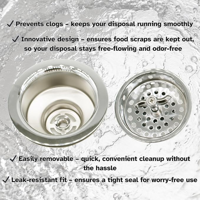 Westbrass R213-05 Wing Nut Style Large Kitchen Basket Strainer, Polished Nickel
