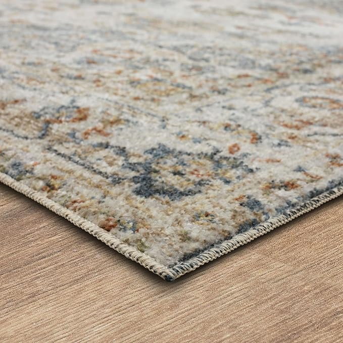 Mohawk Home Daphne Floral Ornamental Cream 2' 11" x 5' Area Rug Perfect for Living Room, Dining Room, Office