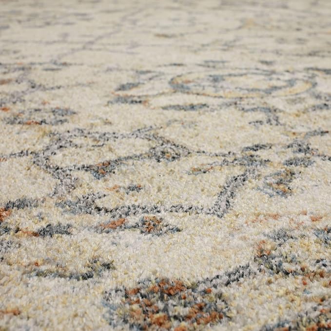 Mohawk Home Garrett Floral Cream 5' 3" x 8' AArea Rug Perfect for Living Room, Dining Room, Office