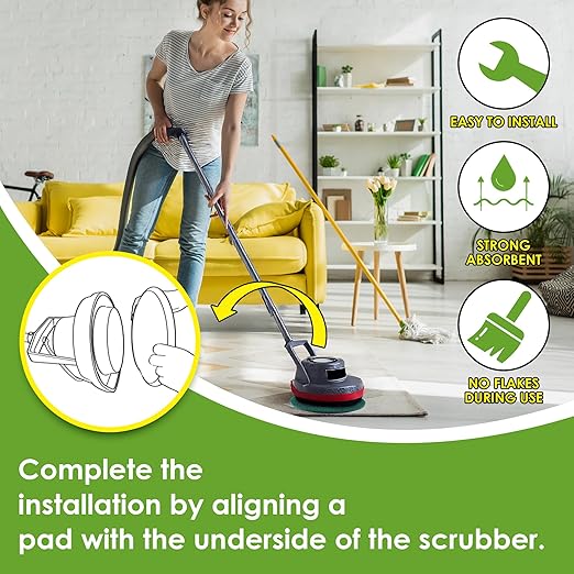 3 Pack 12" Floor Machine Pads Compatible with Oreck Commercial 550MC Orbiter Scrubber Machine, Microfiber Carpet Bonnet, Floor Buffer Pad for Deep Cleaning Tile (Stripper & Bonnet & Buffer)