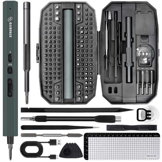 STREBITO Electric Screwdriver, 155 in 1 Precision Electric - Image 1
