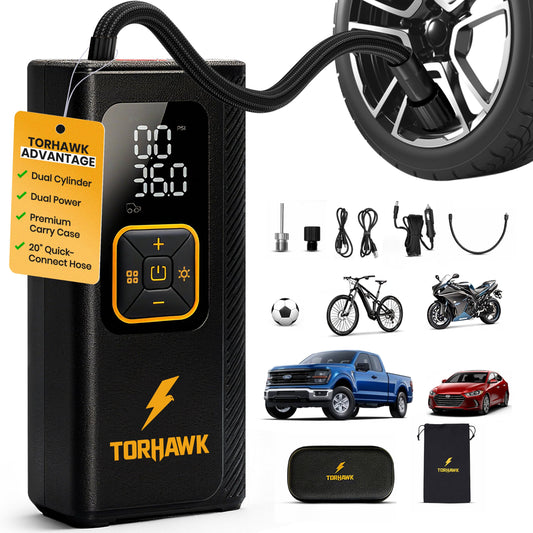 Portable Tire Inflator for Car, Air Pump for Car Tires - Image 1
