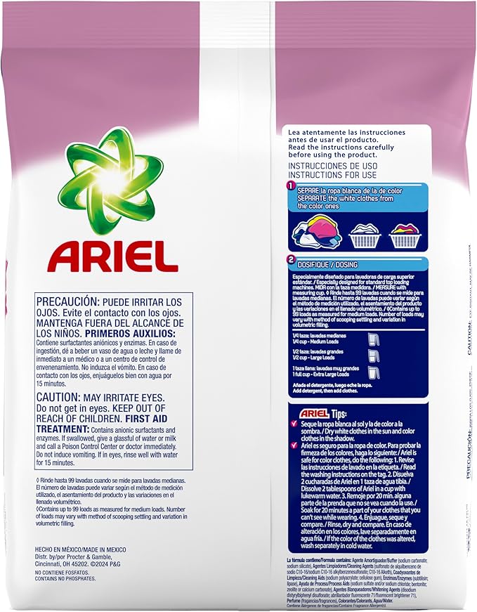 Ariel with a Touch of Downy Freshness, Powder Laundry Detergent, 158 ounces, 99 Loads